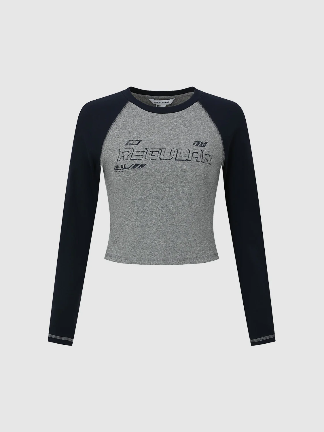 Printed Crew Neck Skinny T-Shirt - Image 12