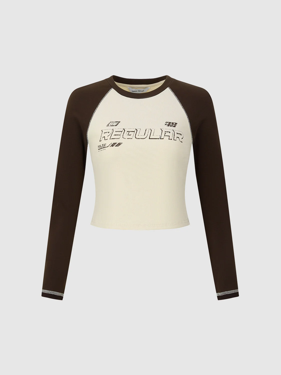Printed Crew Neck Skinny T-Shirt - Image 24