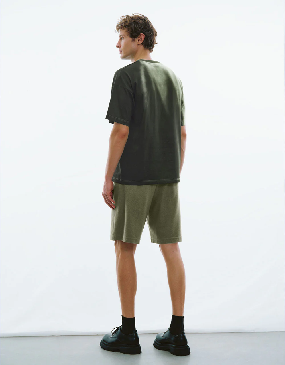 Printed Crew Neck Straight T-Shirt - Image 6