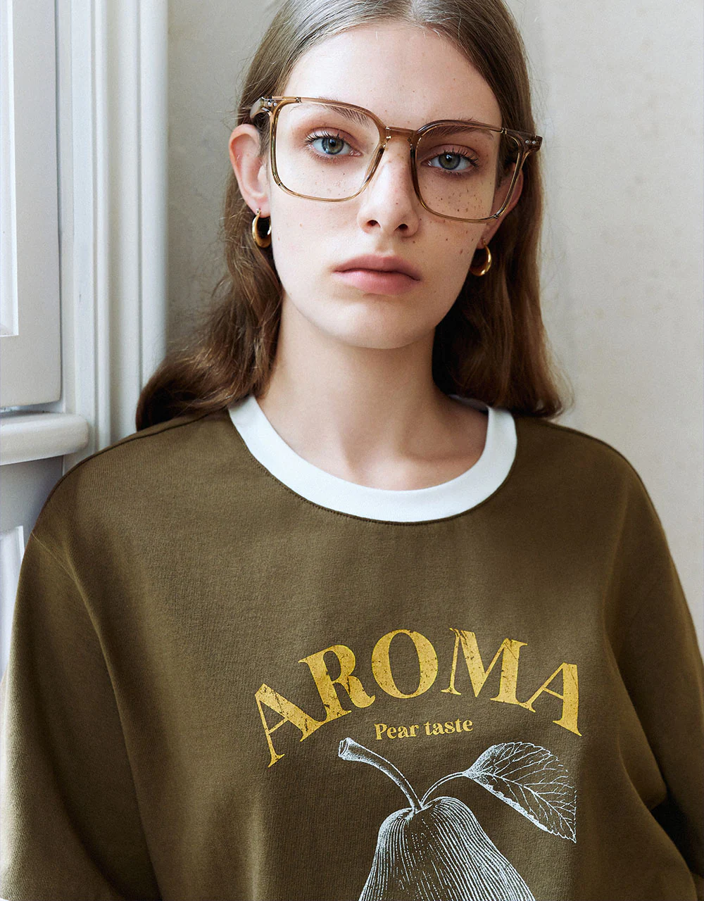 Printed Crew Neck Straight T-Shirt - Image 28