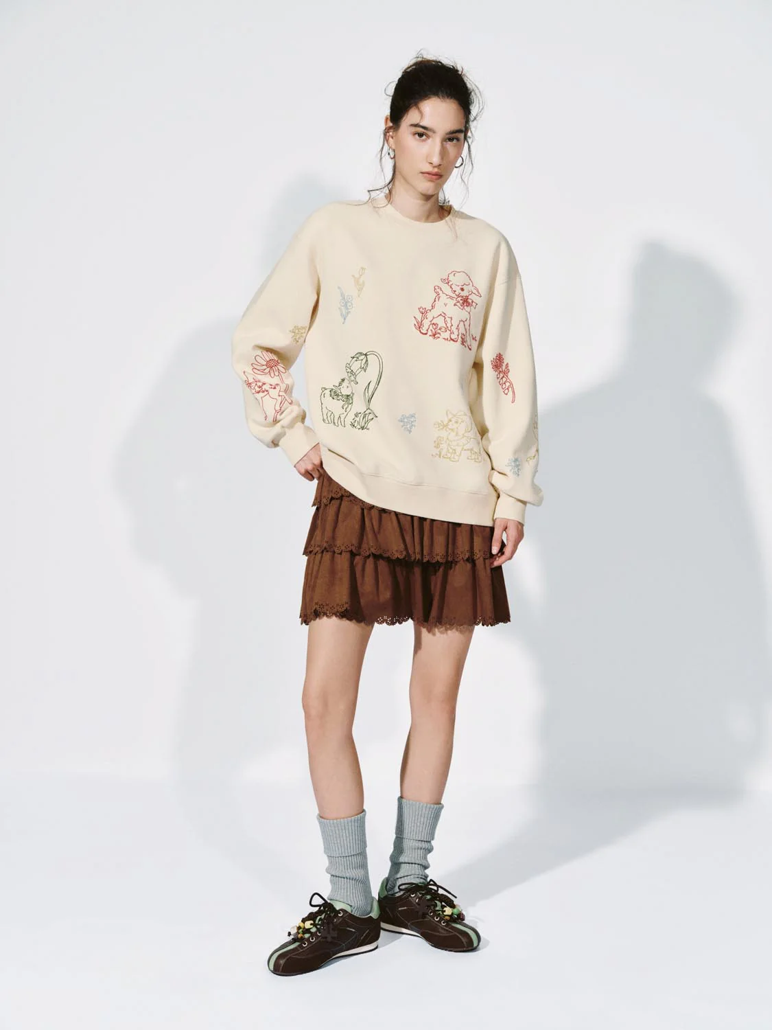 Printed Crew Neck Sweatshirts - Image 4
