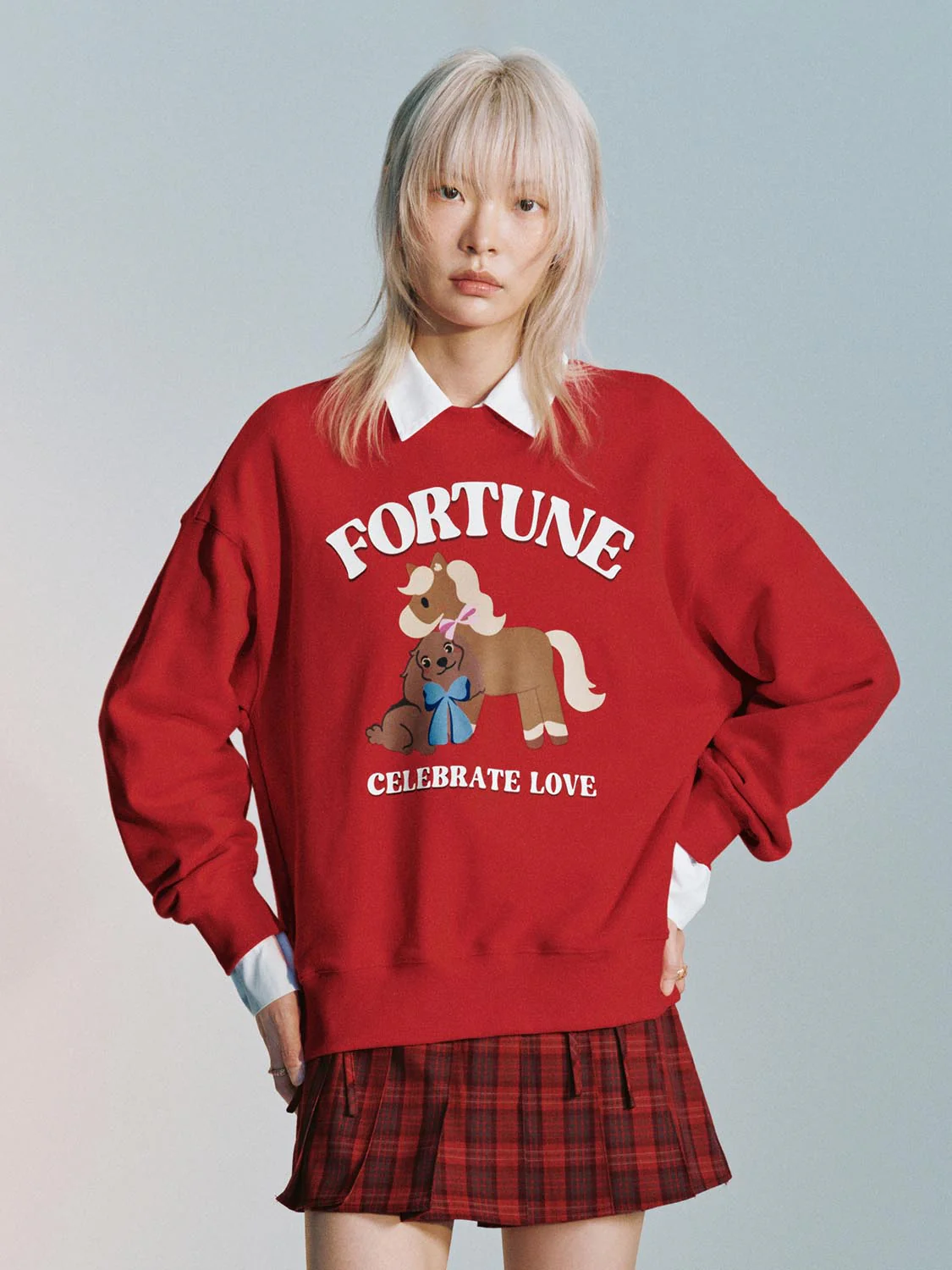 Printed Crew Neck Sweatshirts