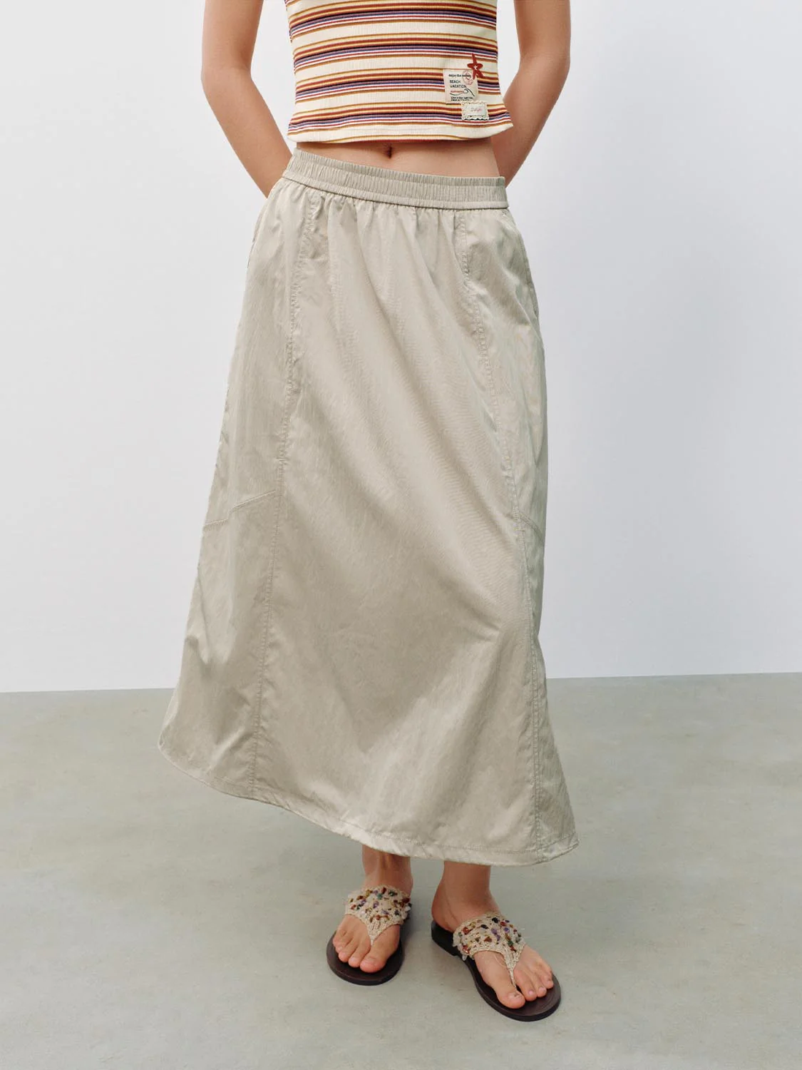 Pull On A-Line Midi Skirts - Image 13