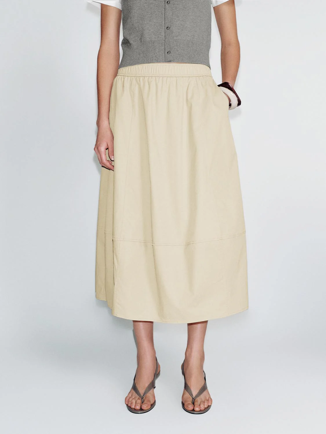 Pull On Balloon Midi Skirts - Image 12