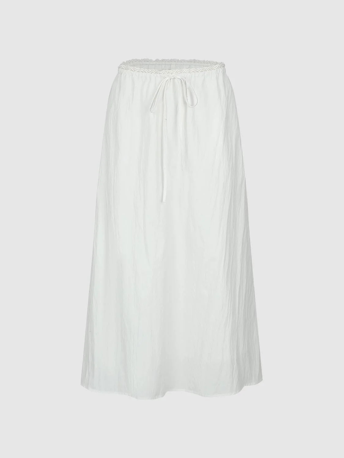 Pull On Drawstring A-Line Midi Skirts - Image 18