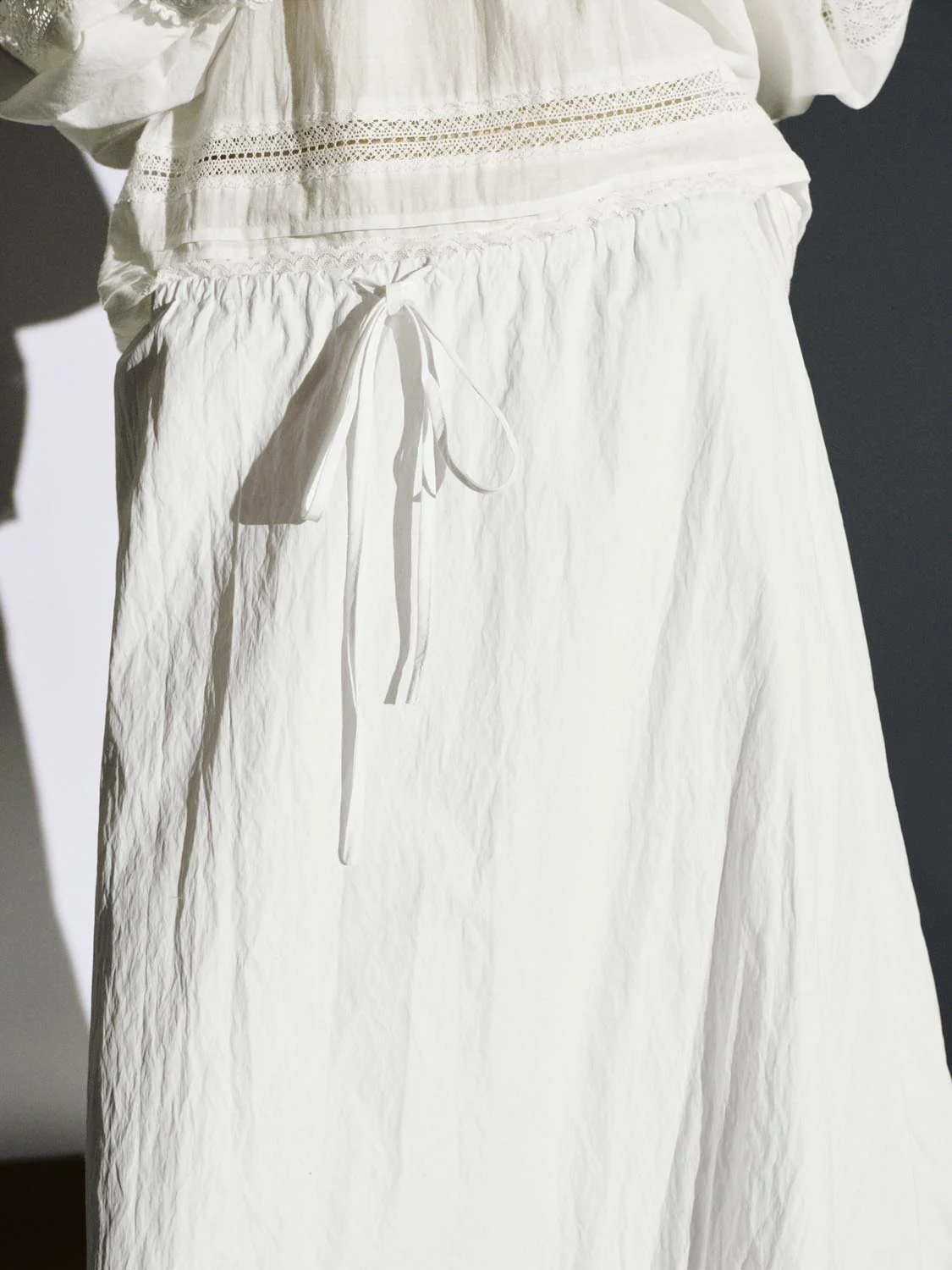 Pull On Drawstring A-Line Midi Skirts - Image 22