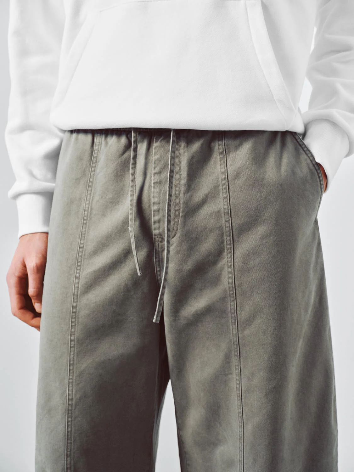Pull On Drawstring Barrel Leg Pants - Image 13