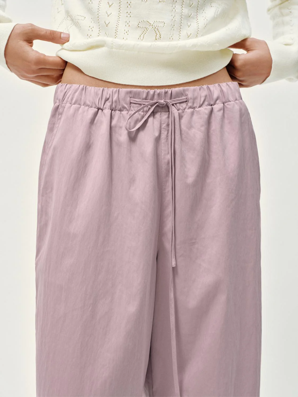 Pull On Drawstring Wide Leg Cargo Pants - Image 20