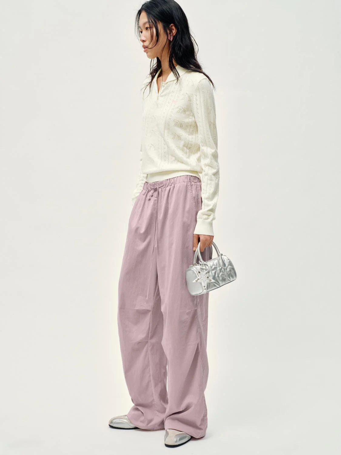 Pull On Drawstring Wide Leg Cargo Pants - Image 23