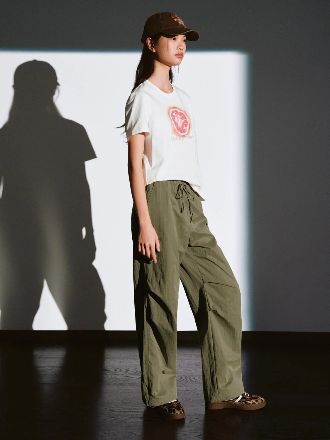 Pull On Drawstring Wide Leg Cargo Pants - Image 29