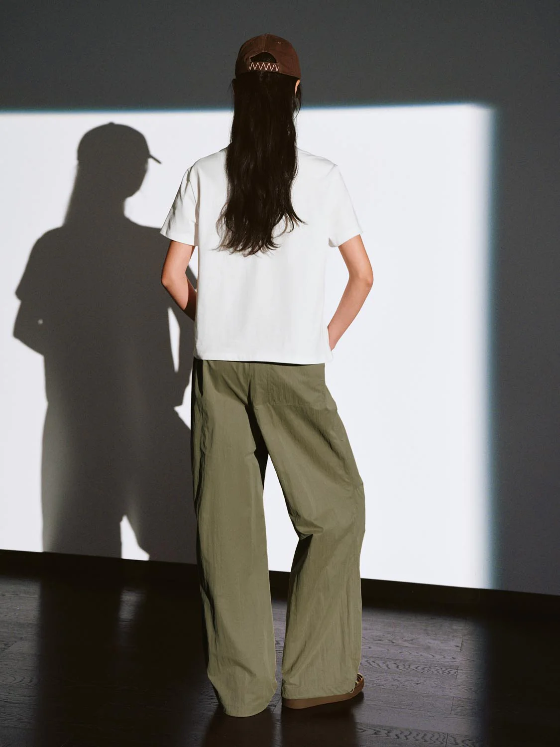 Pull On Drawstring Wide Leg Cargo Pants - Image 30