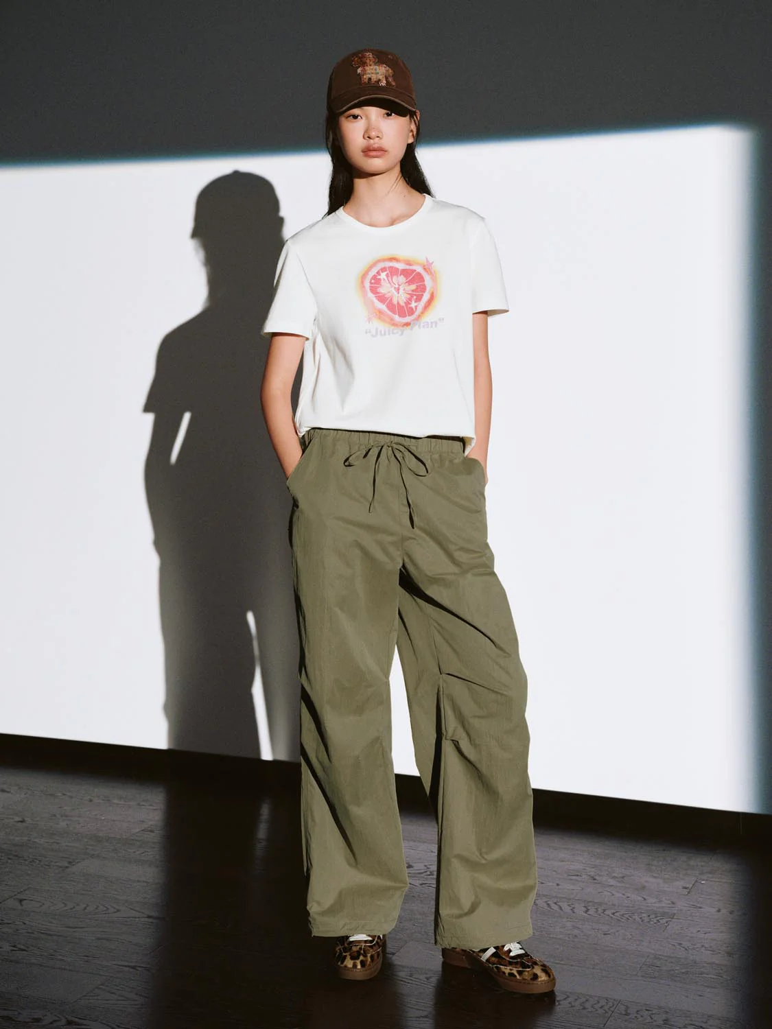 Pull On Drawstring Wide Leg Cargo Pants - Image 31