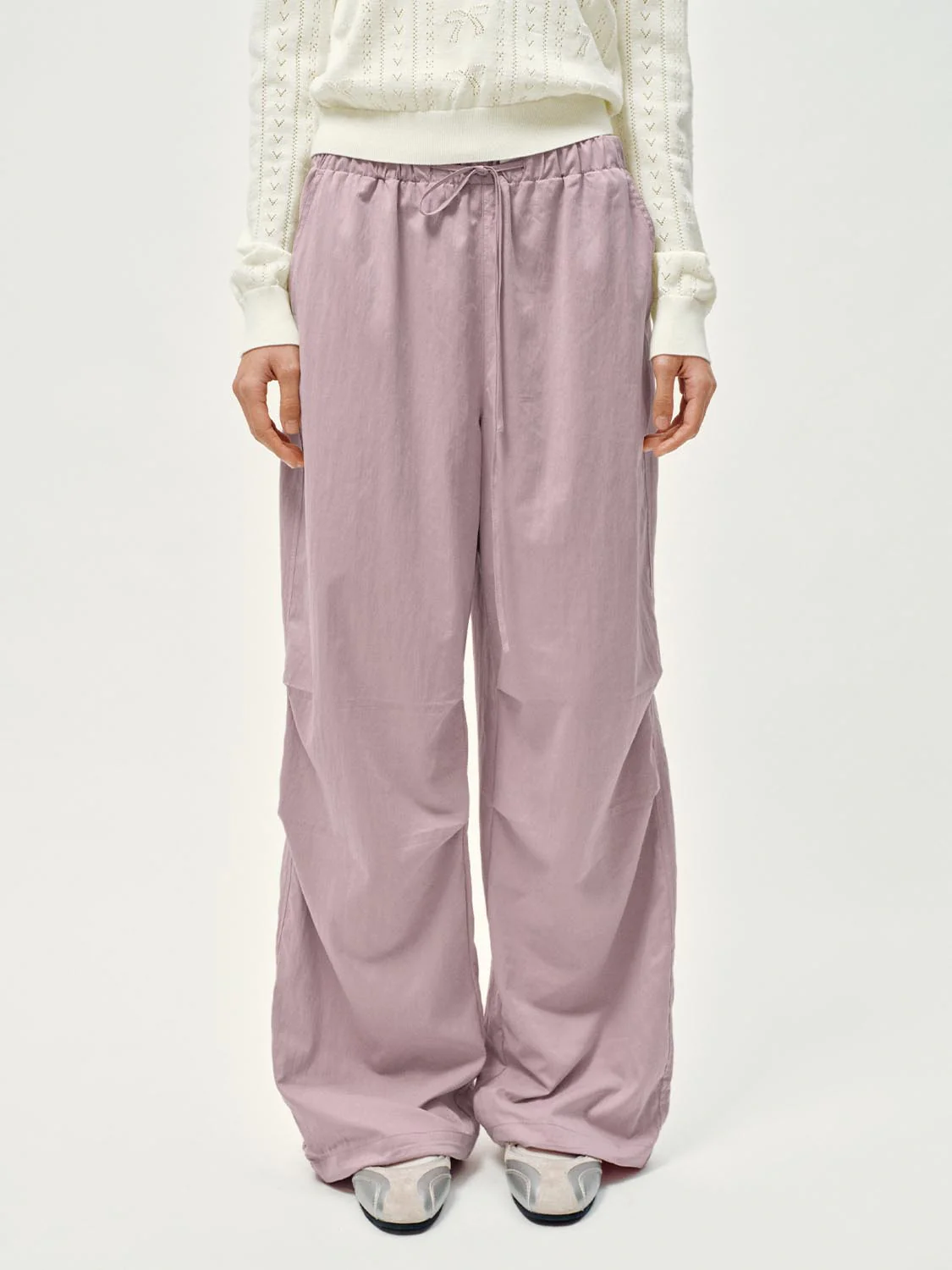 Pull On Drawstring Wide Leg Cargo Pants - Image 35