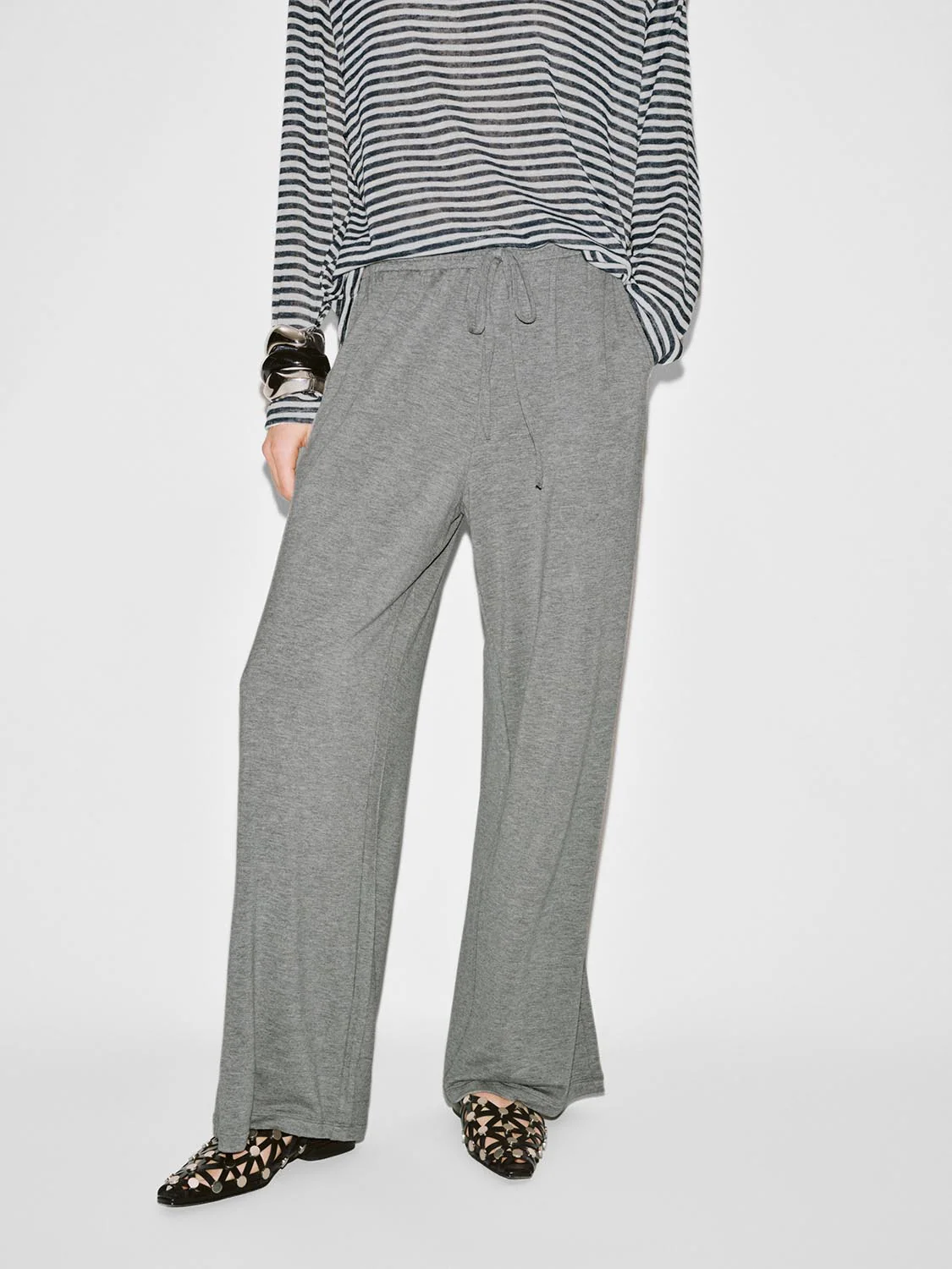 Pull On Drawstring Wide Leg Pants - Image 17
