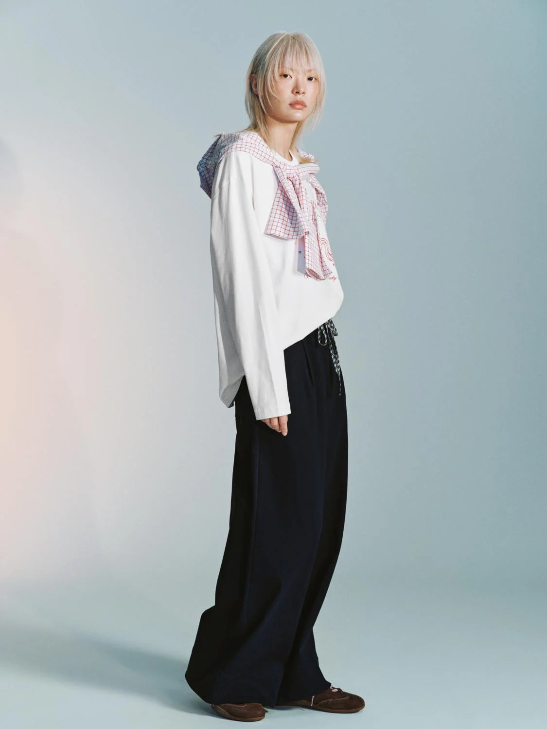 Pull On Drawstring Wide Leg Pants - Image 6
