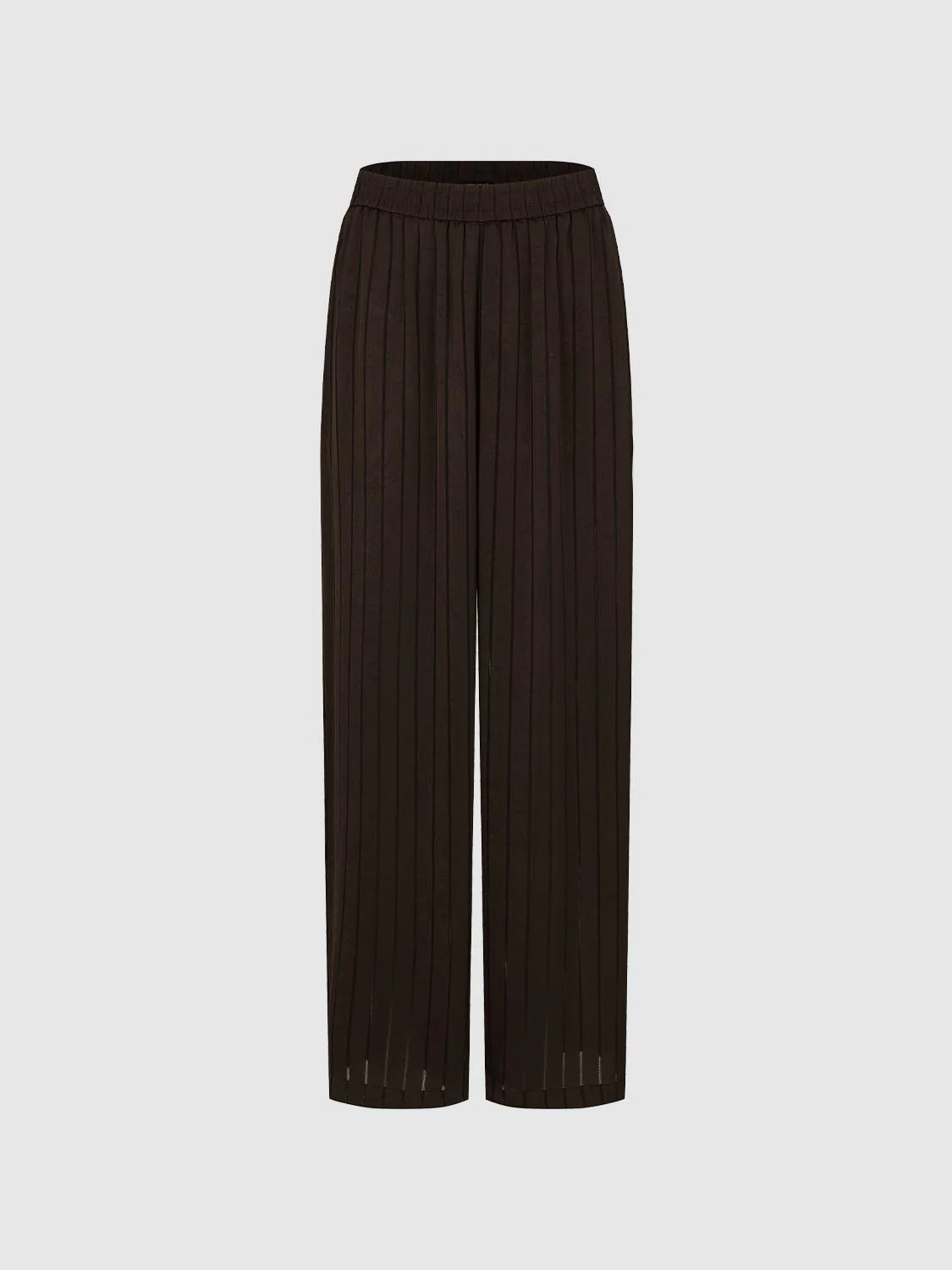 Pull On Sheer Detail Wide Leg Pants - Image 2