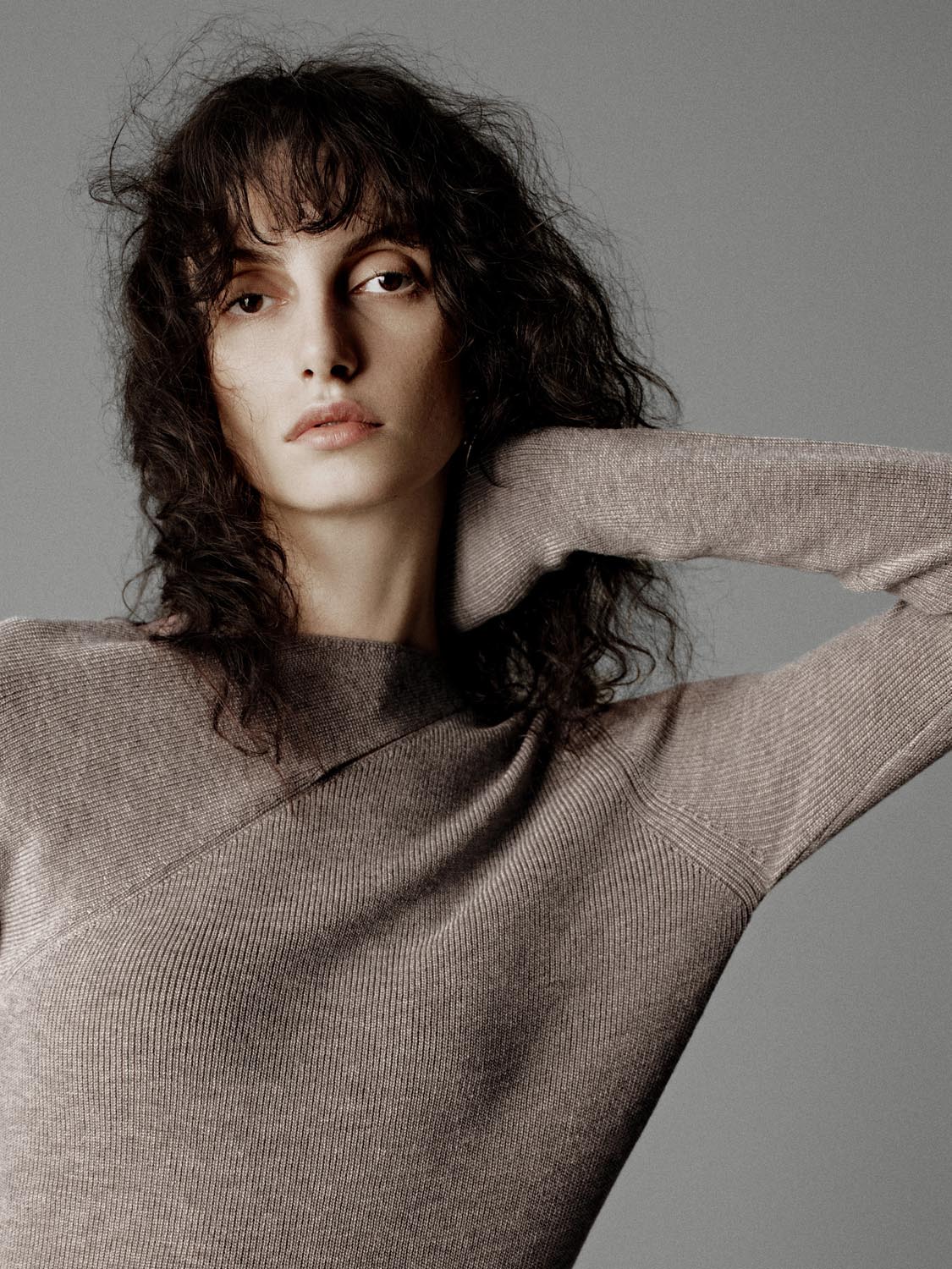 Ribbed Long Sleeve Knitted T-Shirts - Image 3