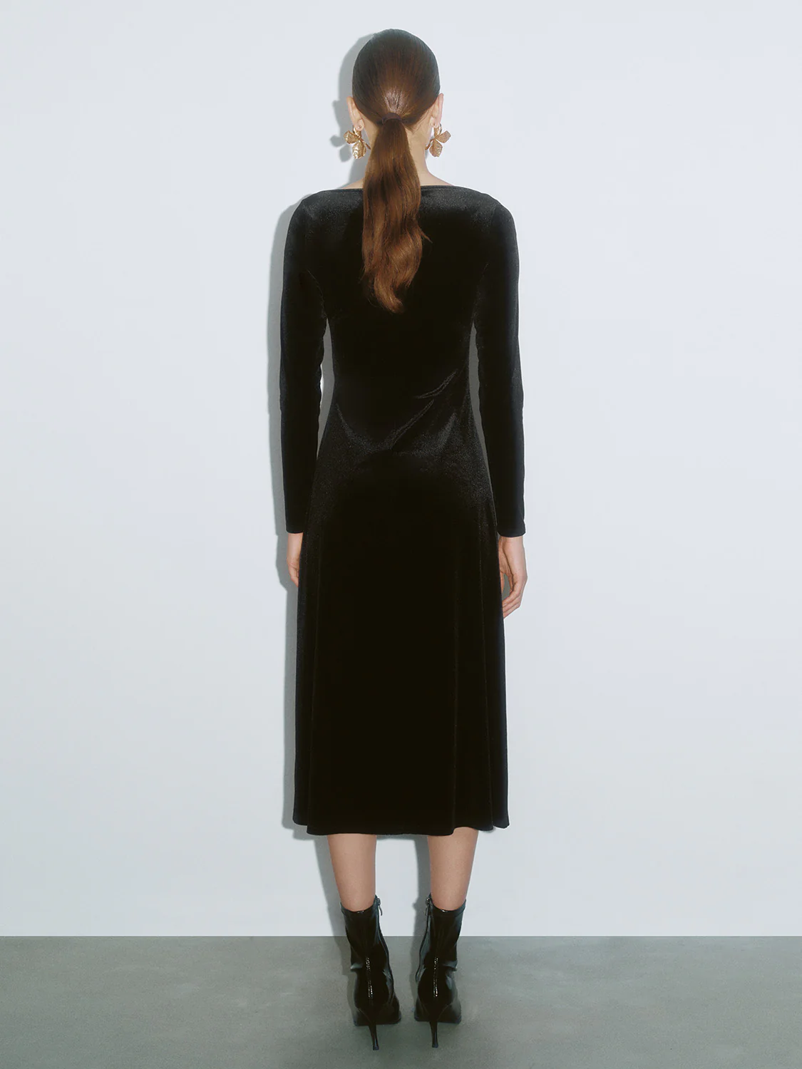 Ruched Split Hem Skinny-Fit Dresses - Image 9