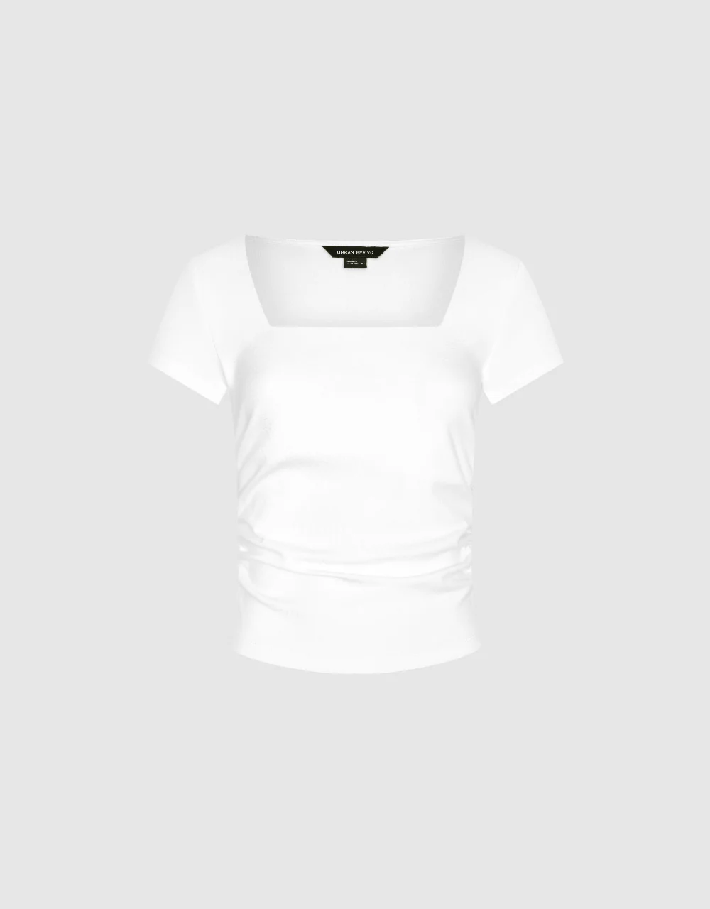 Ruched Square-cut Collar T-Shirt - Image 20