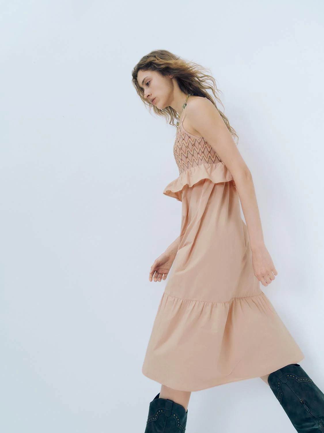 Ruffle Hem A-Line Dresses - Image 5