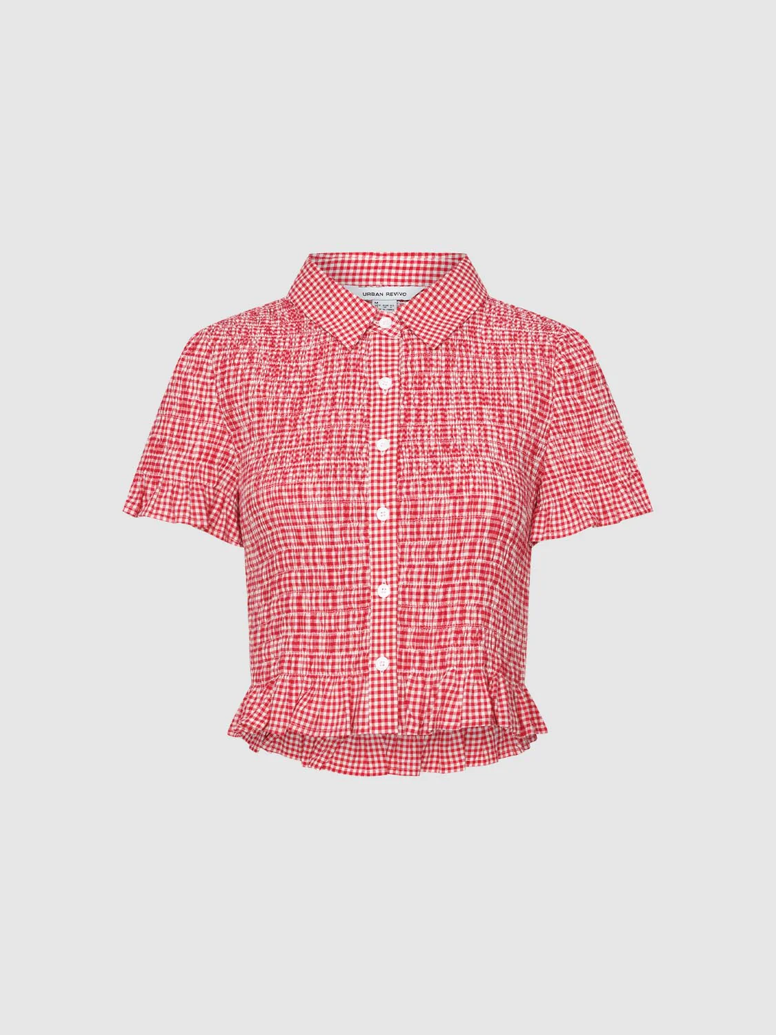 Ruffle Hem Plaid Shirts - Image 14