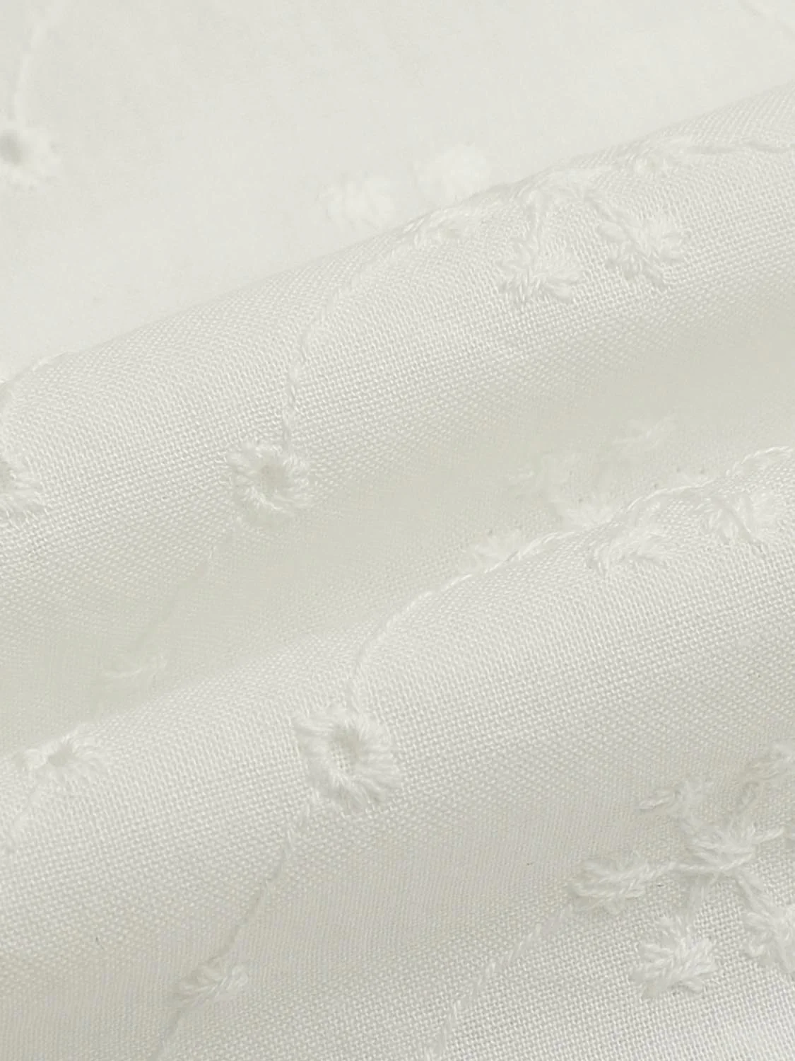 Ruffle Trim Cutwork Shirts - Image 8
