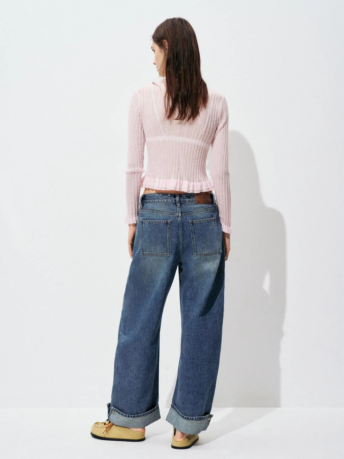 Ruffled Button Up Knitted Cardigans - Image 6