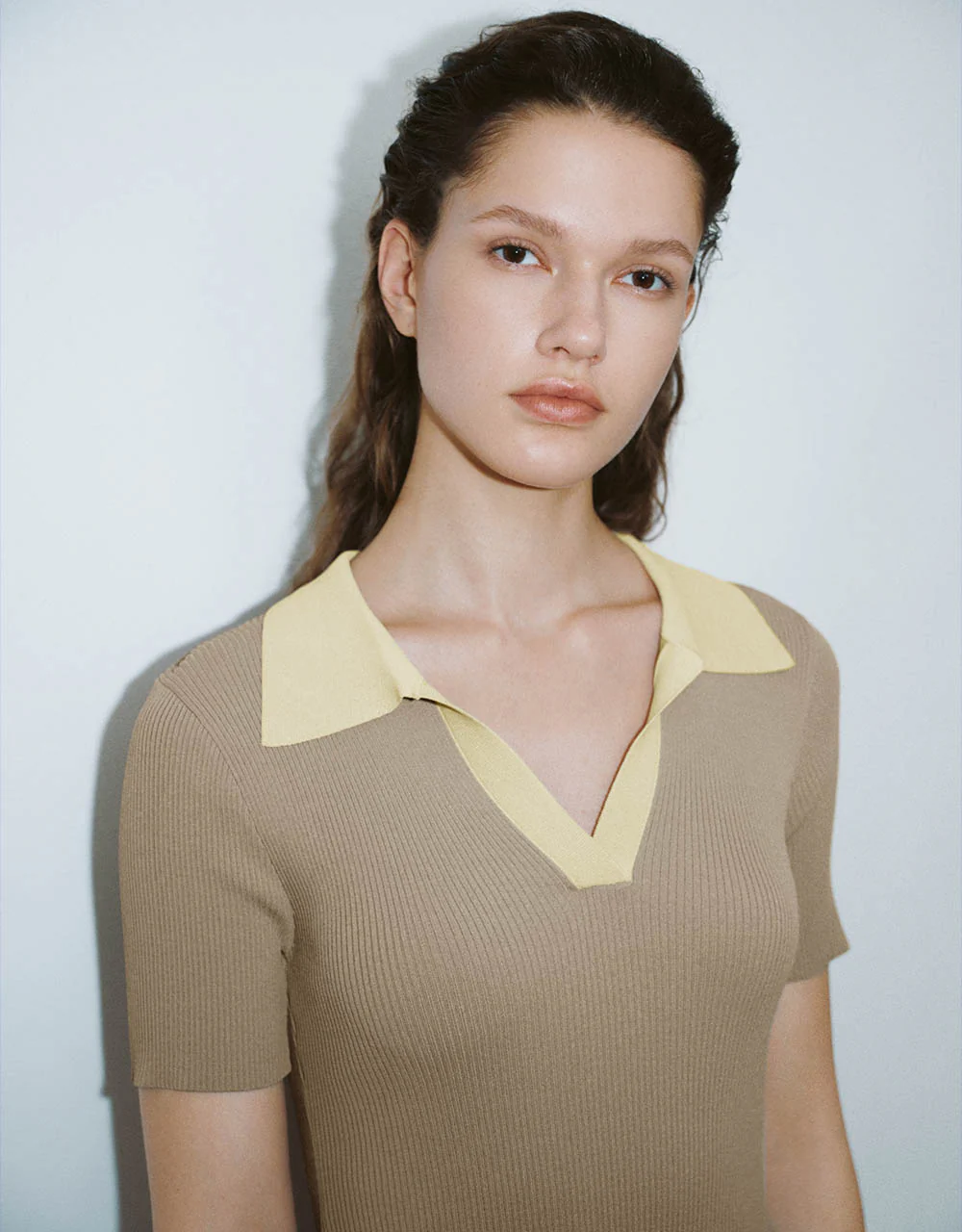 Sailor Collar Neck Knitted Dress - Image 19