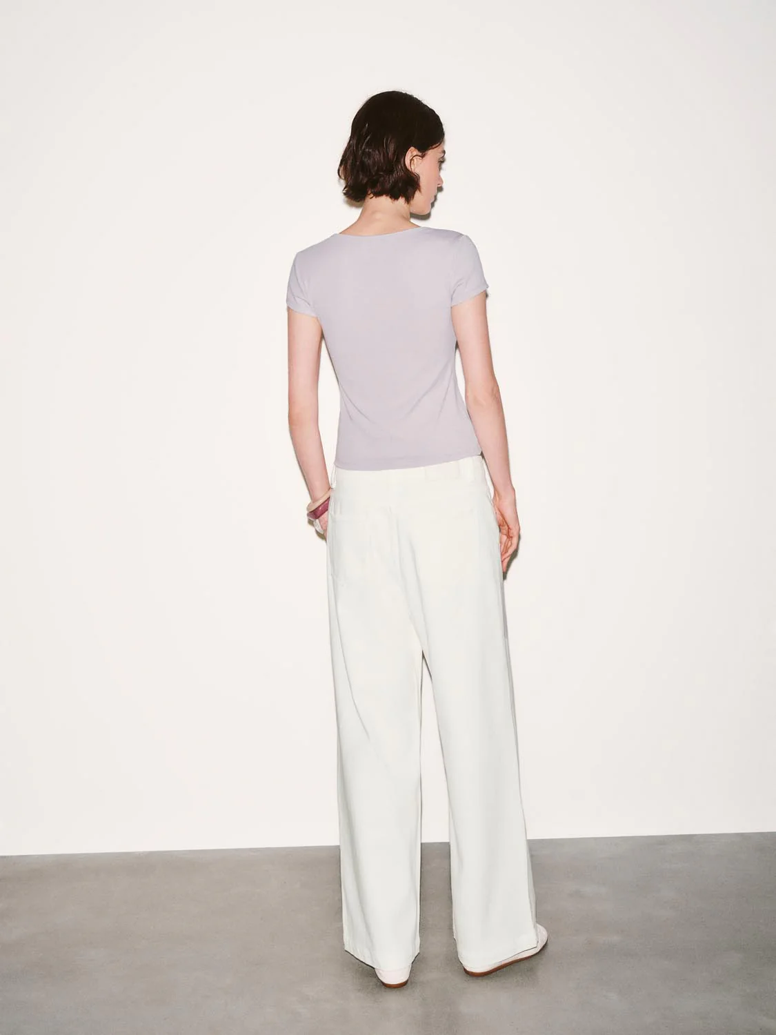 Scoop Neck Capped Sleeve T-Shirts - Image 22