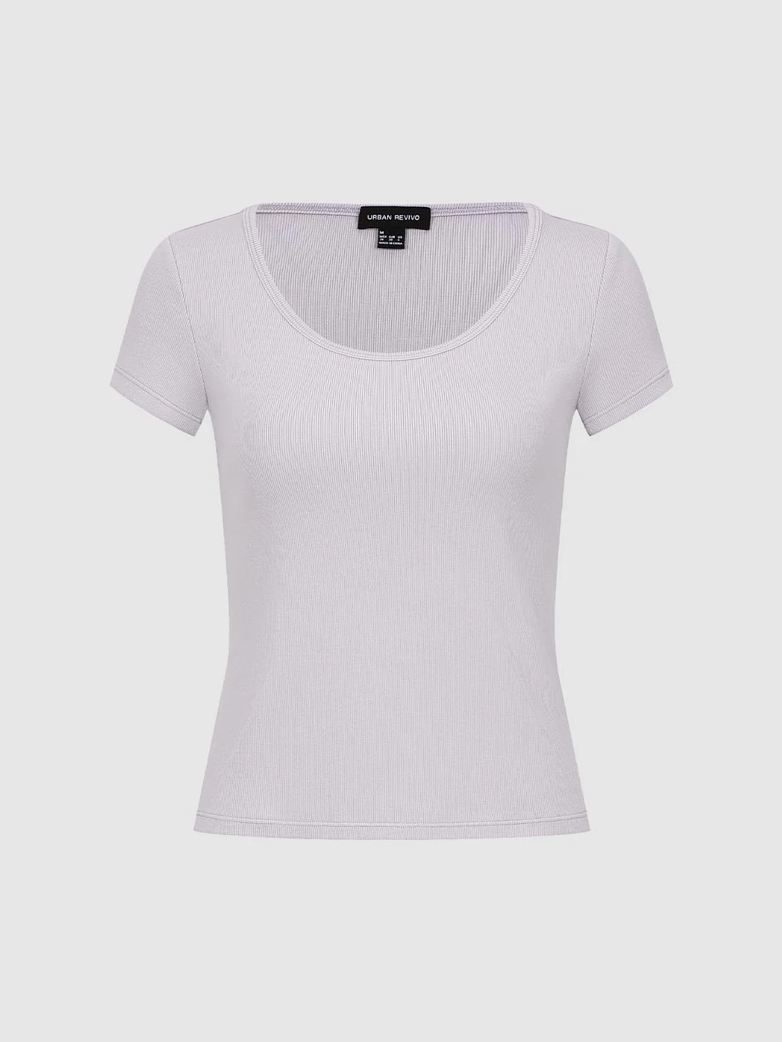 Scoop Neck Capped Sleeve T-Shirts - Image 23