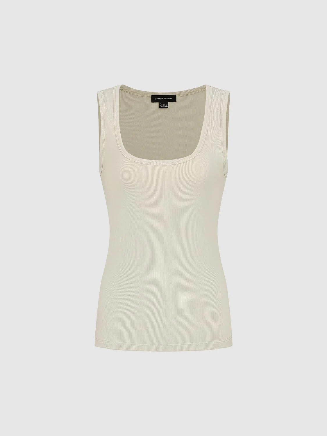 Scoop Neck Skinny Fit Tank Tops - Image 11