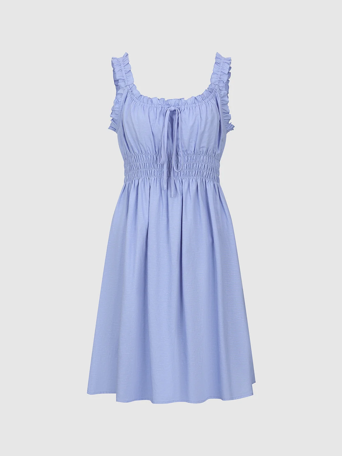 Shirred Ruffle Mini Dresses - Image 24