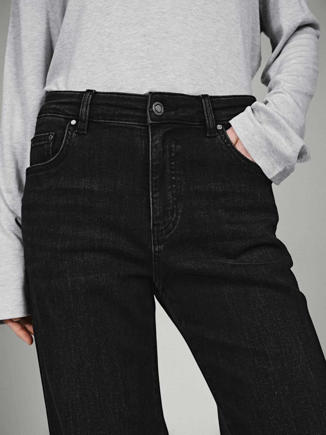 Skinny Fit Flare Leg Jeans - Image 7