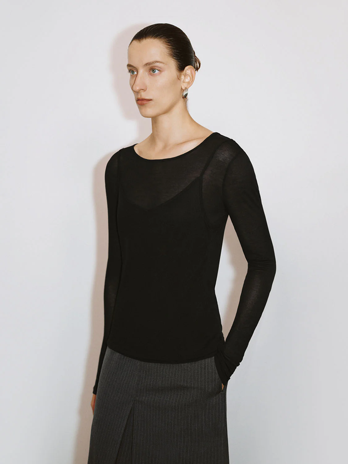 Skinny Long Sleeve T-Shirts - Image 23