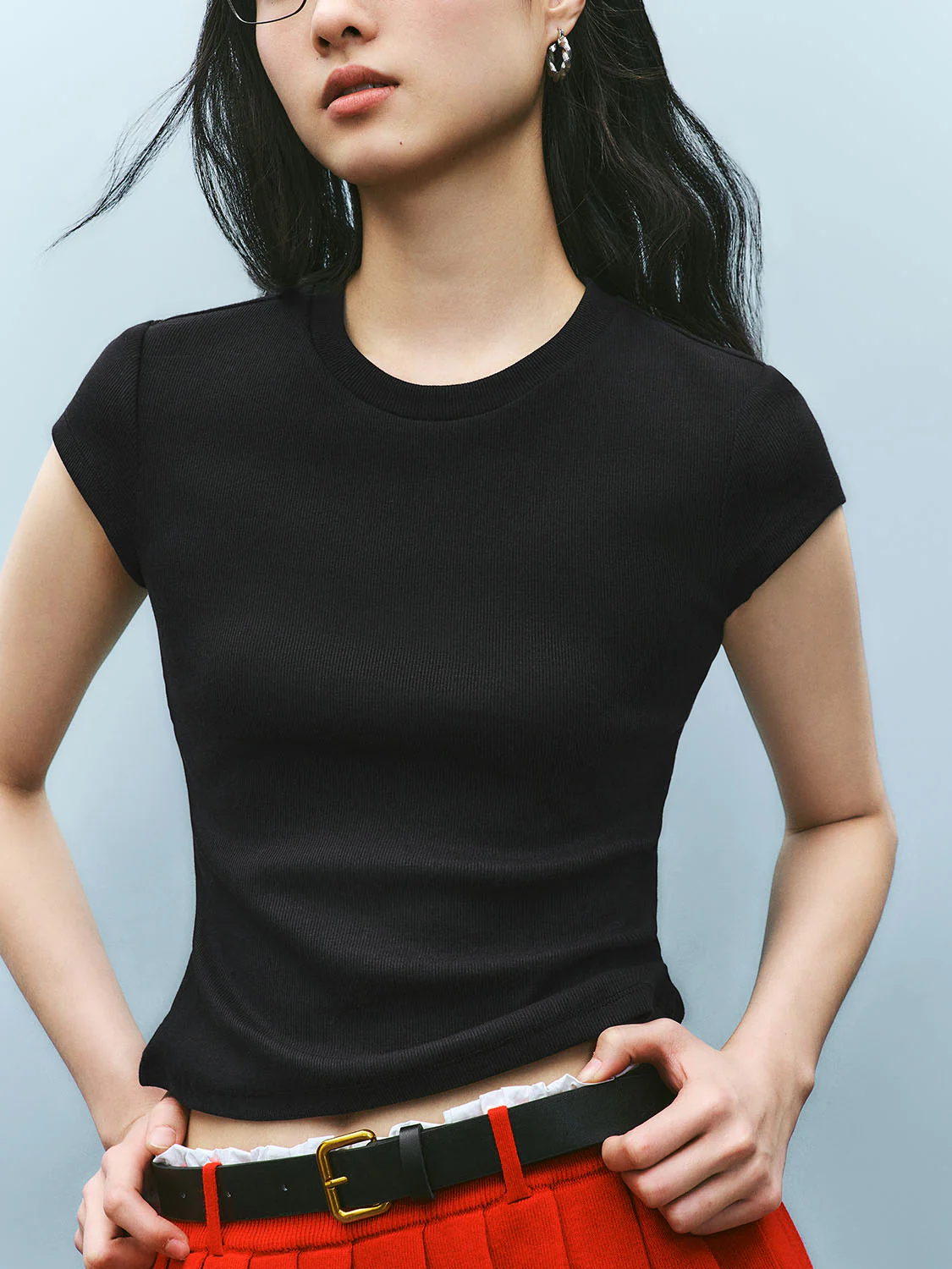 Skinny Short Sleeve T-Shirts - Image 3