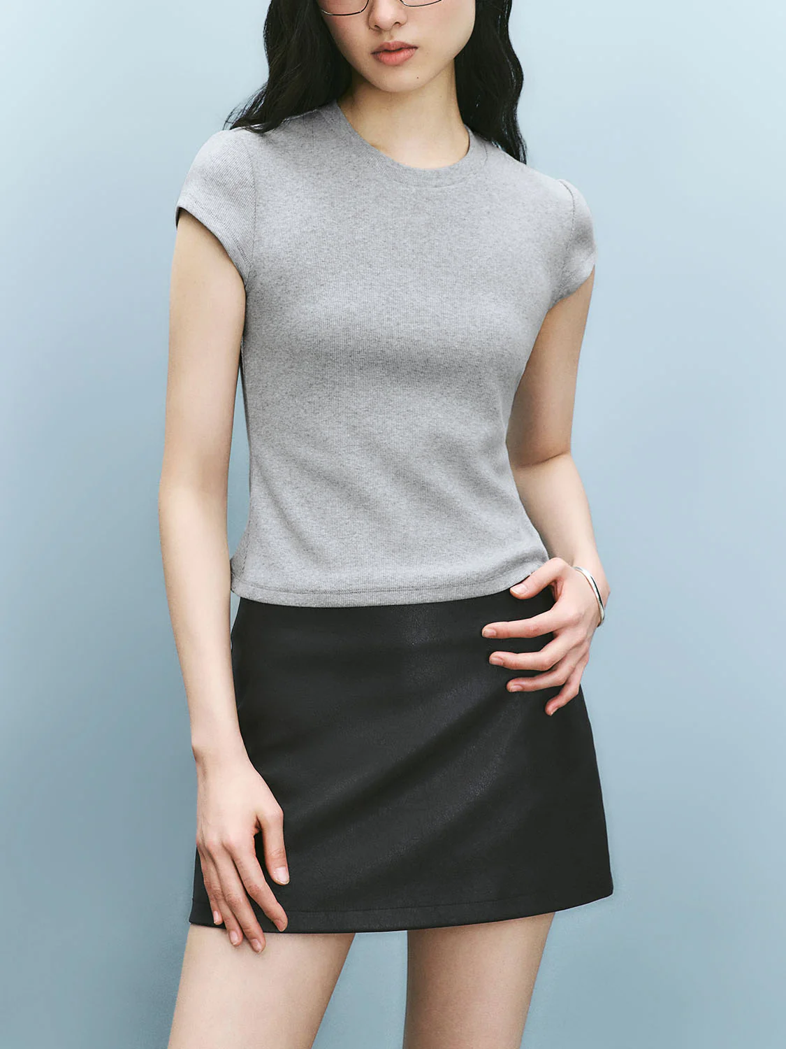 Skinny Short Sleeve T-Shirts - Image 35
