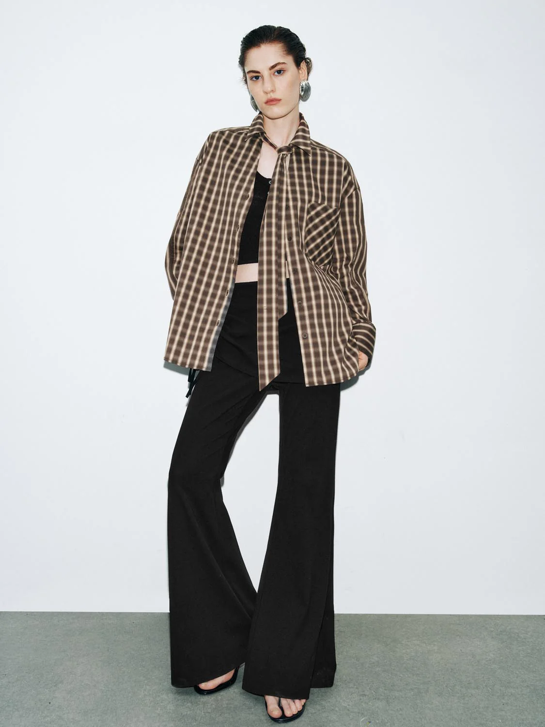 Skirt Layered Flare Pants - Image 6