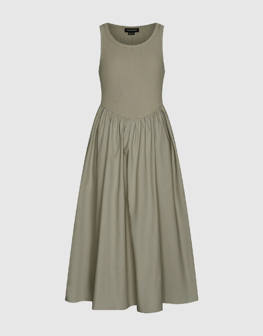 Sleeveless Crew Neck A-Line Dress - Image 4