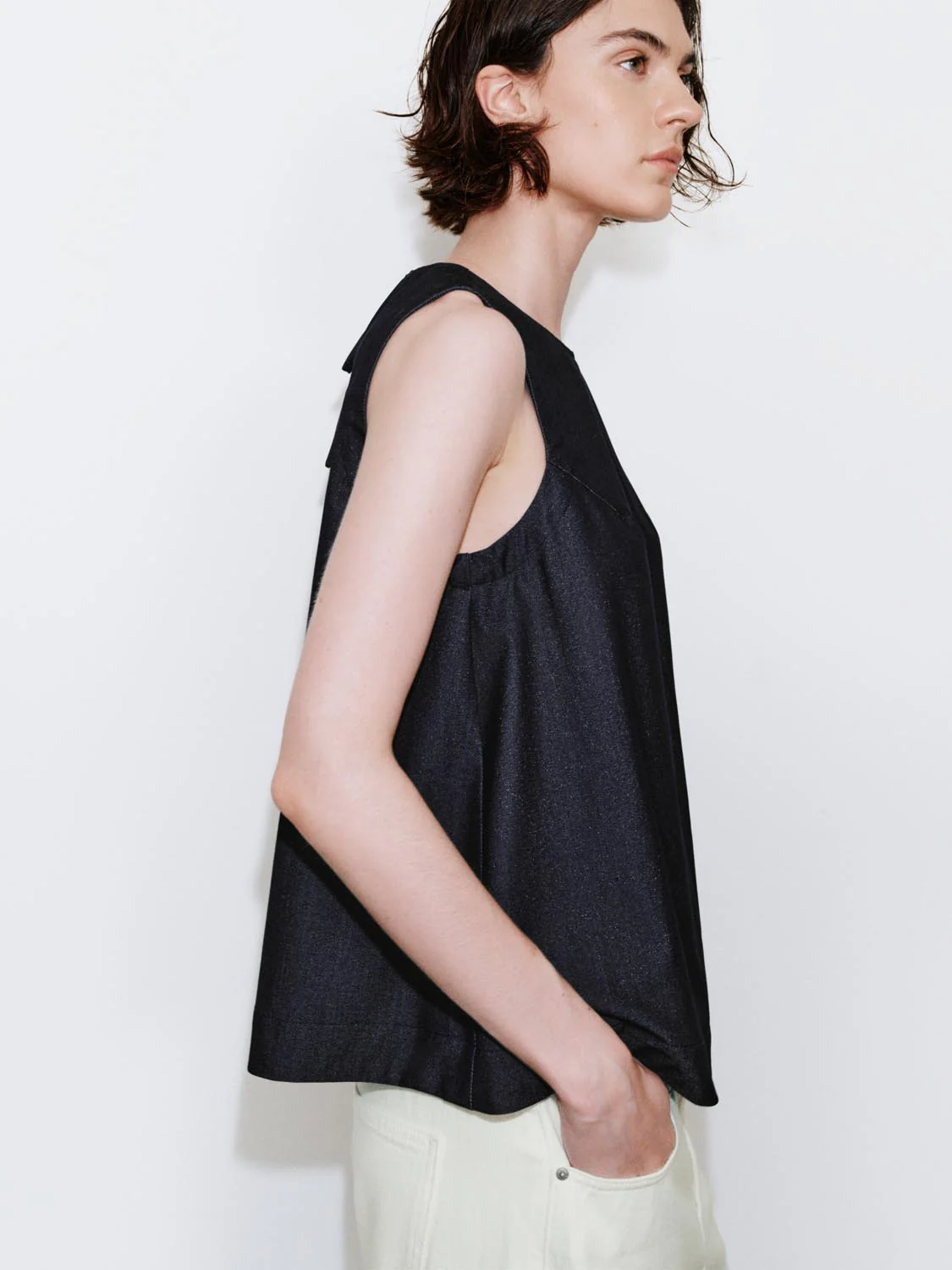 Sleeveless Denim Shirts - Image 2