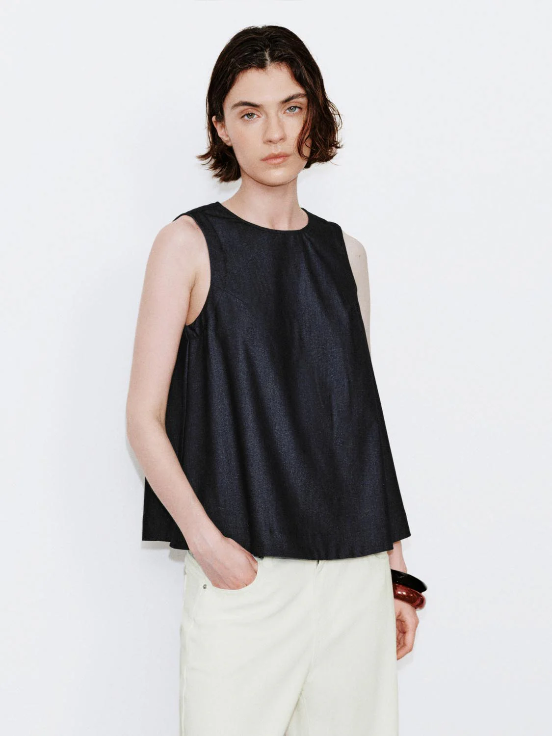 Sleeveless Denim Shirts - Image 4