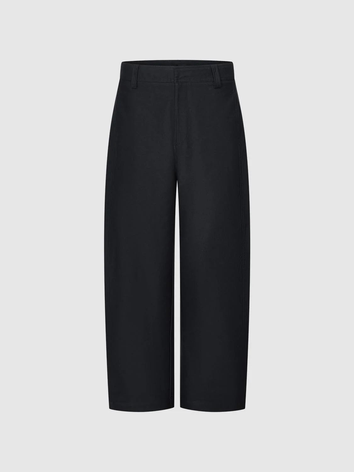 Solid Barrel Leg Pants - Image 2