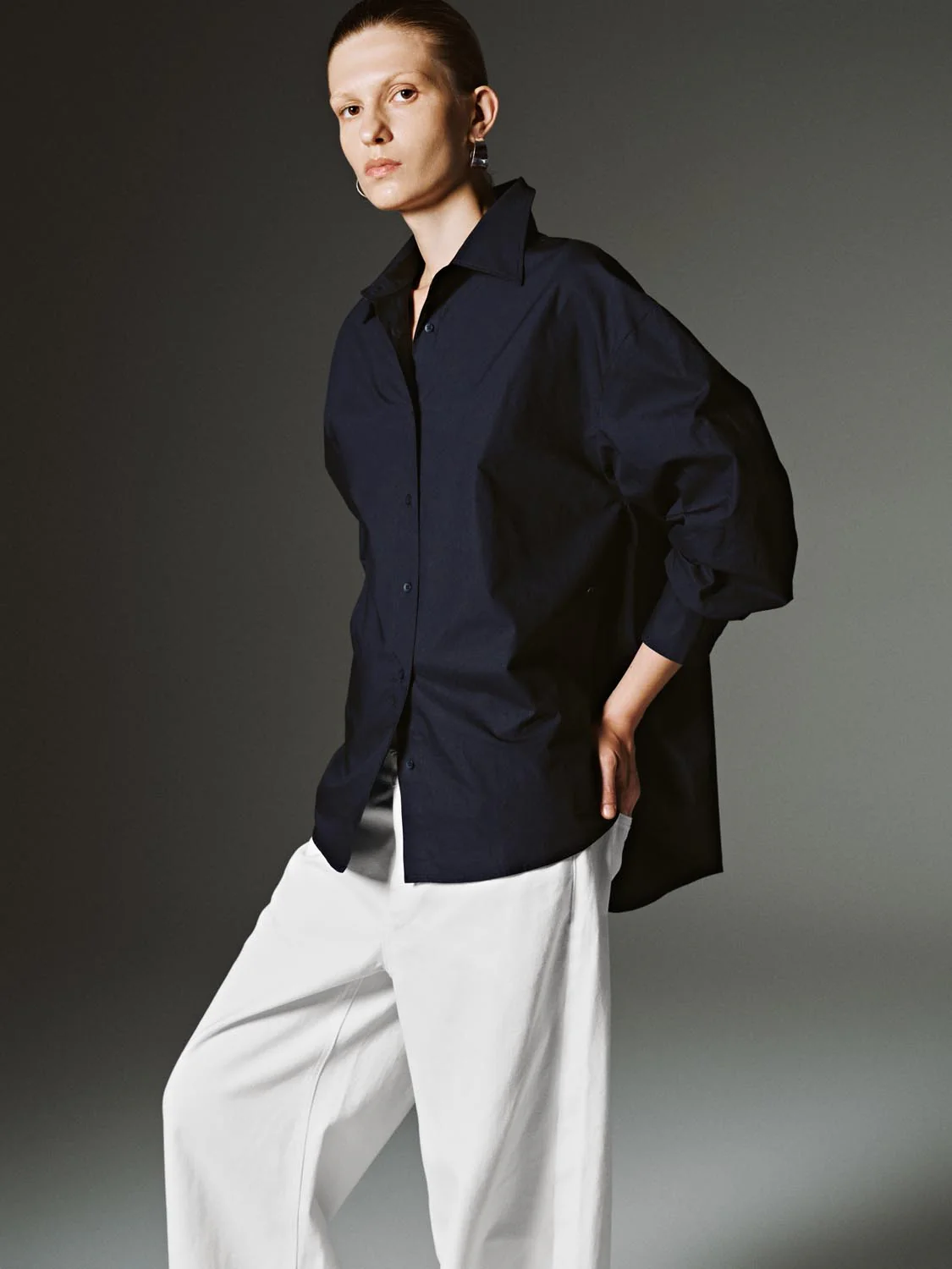 Solid Button Up Shirts - Image 2