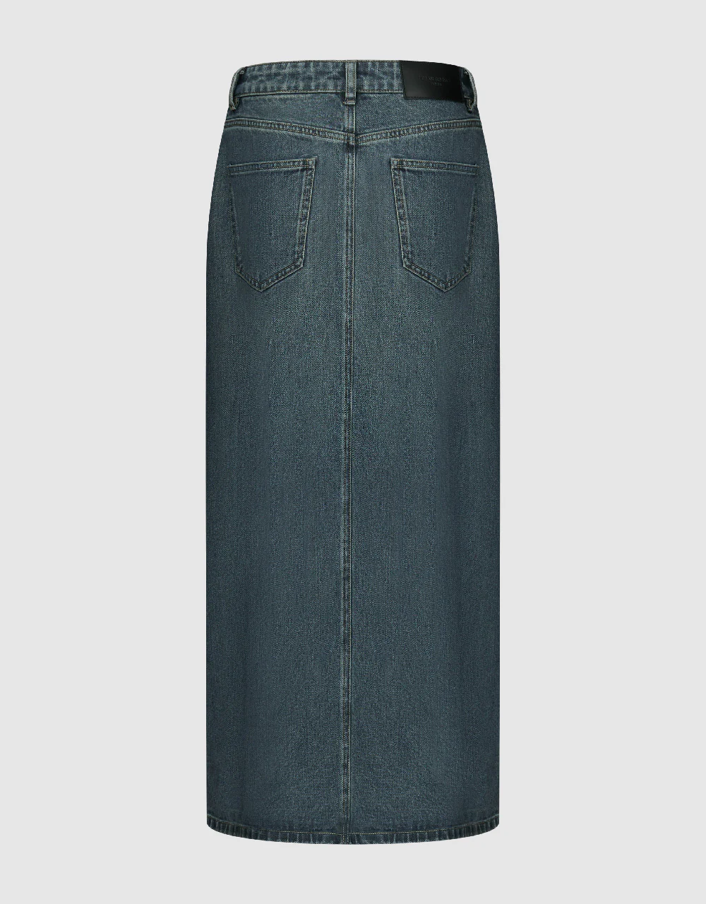 Split Hem Straight Denim Skirt - Image 3