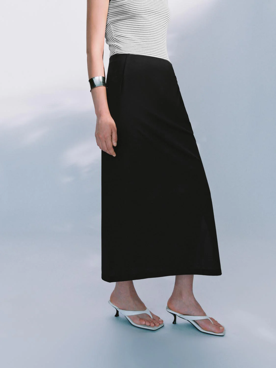 Split Hem Straight Maxi Skirts - Image 3