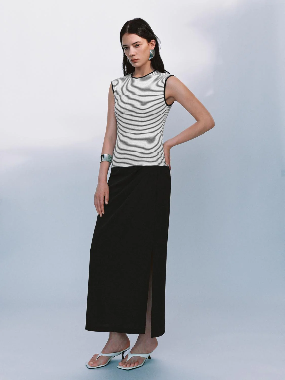 Split Hem Straight Maxi Skirts - Image 6