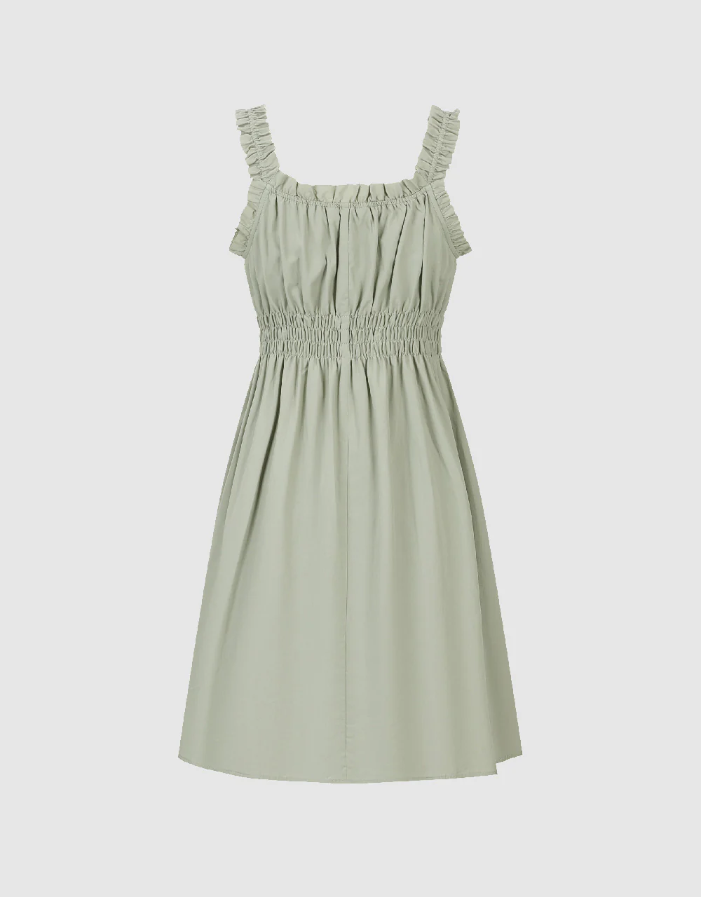 Square-cut Collar A-Line Dress - Image 13