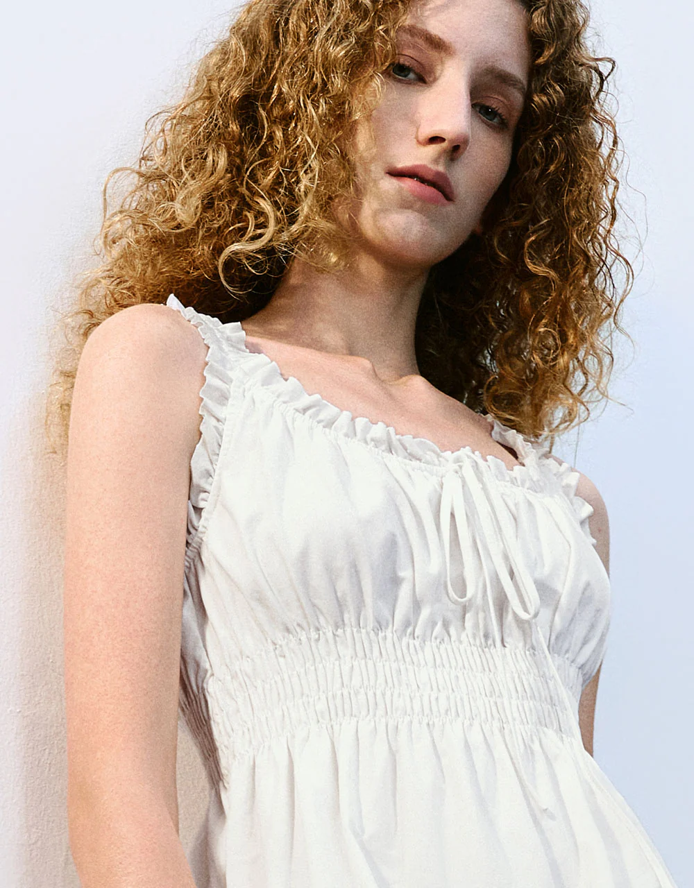 Square-cut Collar A-Line Dress - Image 19