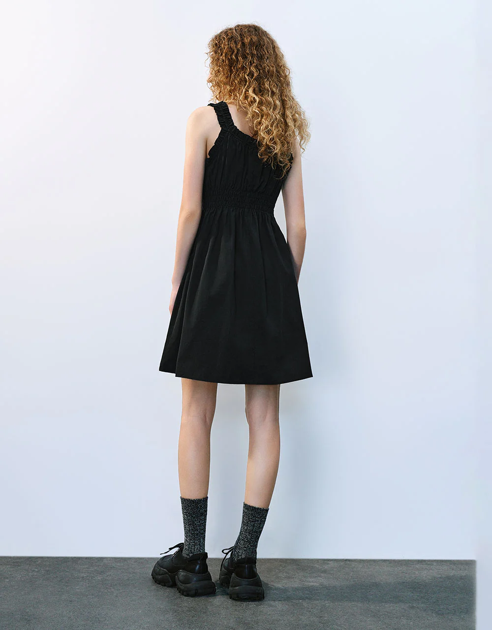 Square-cut Collar A-Line Dress - Image 6