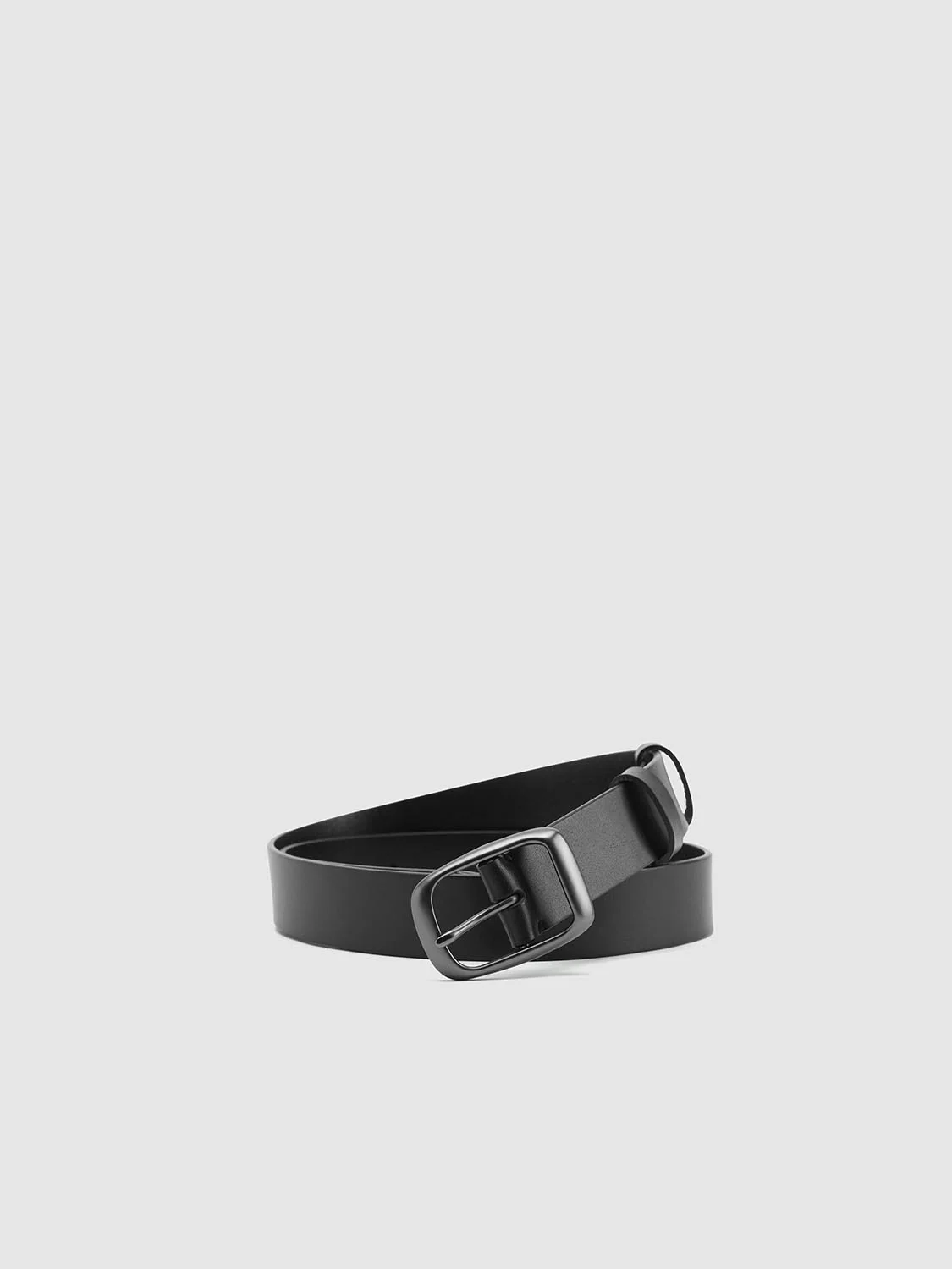 Square Buckle Matte Leather Belts - Image 3