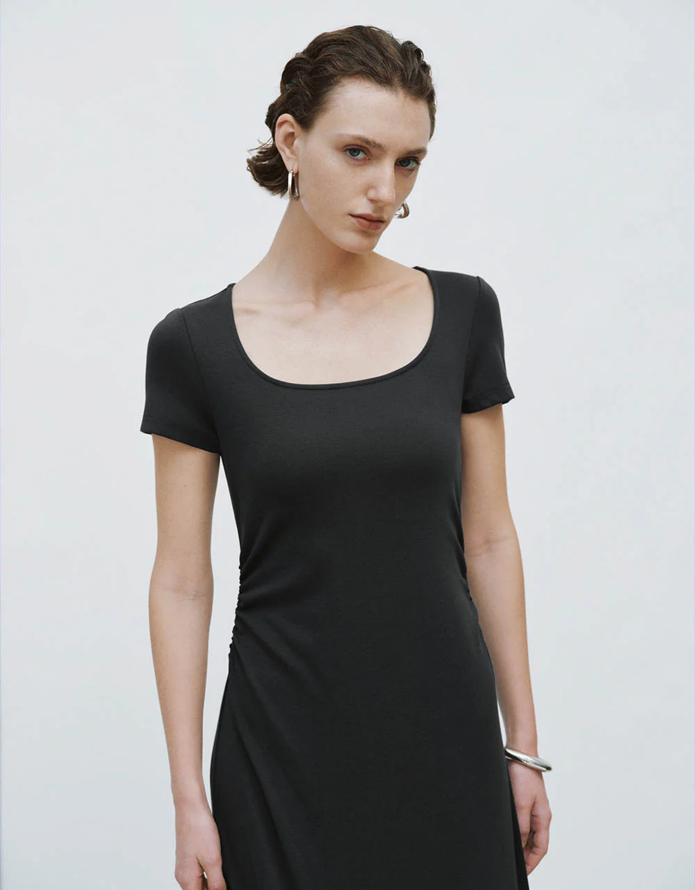 Square-cut Collar Skinny Dress - Image 7